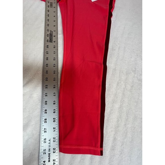 Athleta Elation High Rise Colorblock 7/8 Tight Leggings Red Large Yoga New $99 - Picture 9 of 10